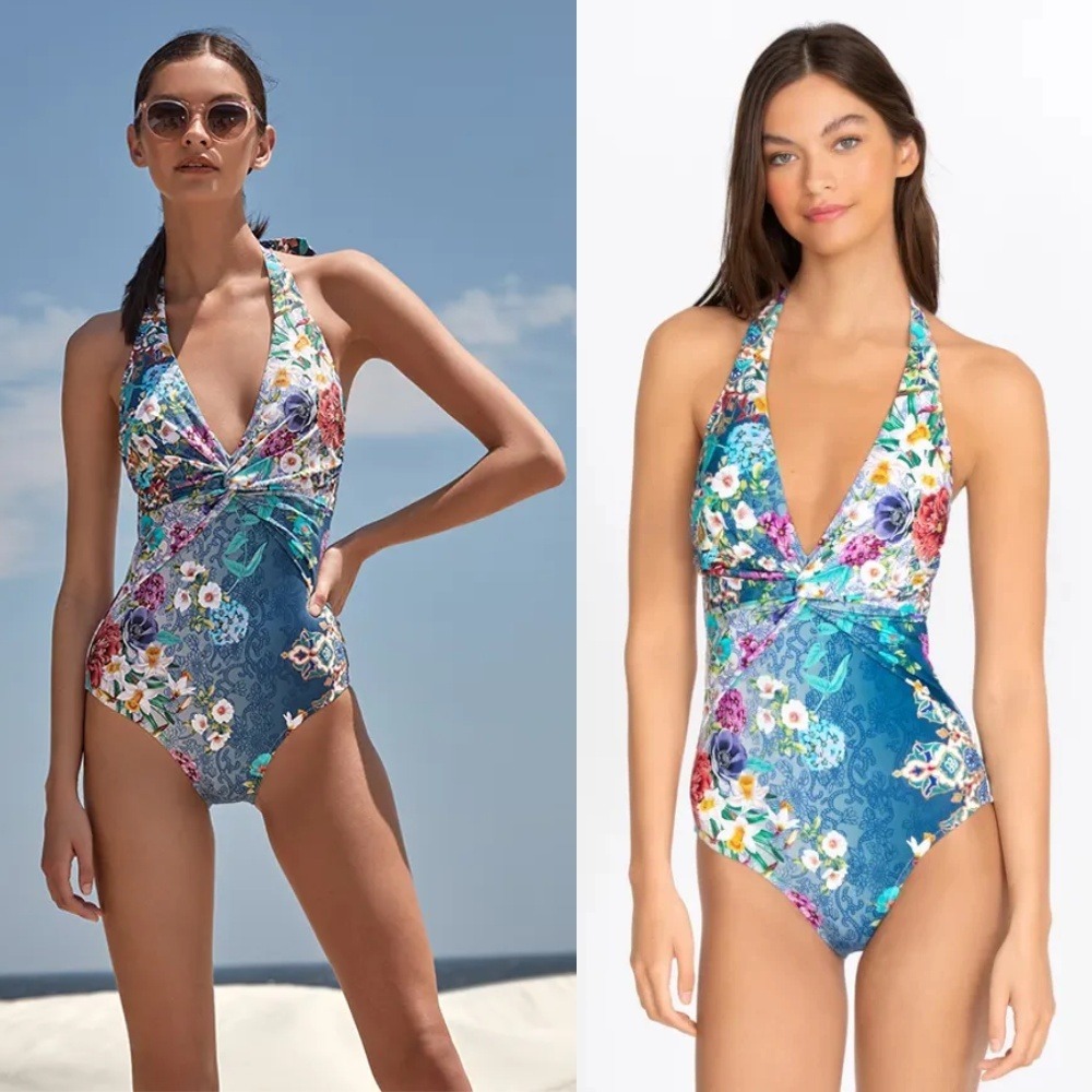 NWT Johnny Was Sady One Piece Swimsuit 3X